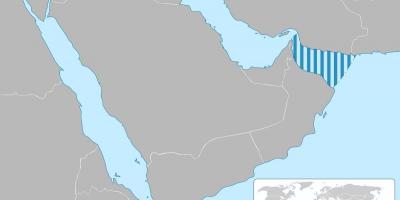 Аманскі заліў на мапе